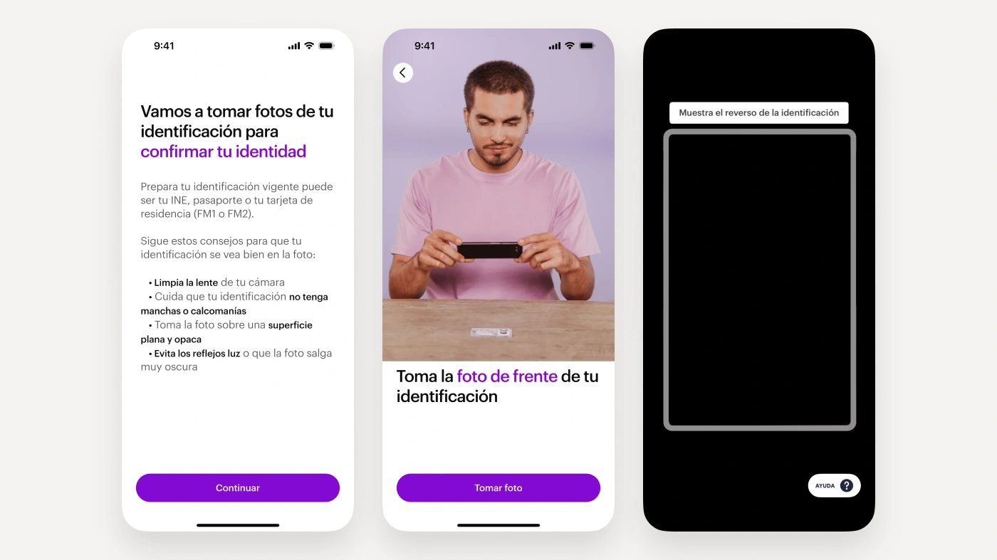Nu: onboarding screens